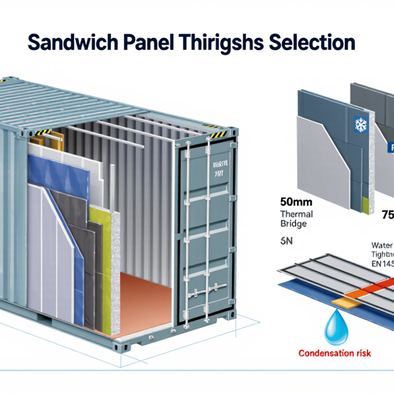 كيف تختار سمك ألواح ساندويتش بانل لجدران مشروط؟