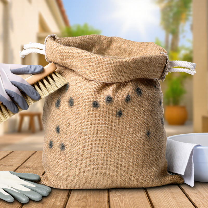 How to Clean Mold Off Jute Burlap Bags Safely