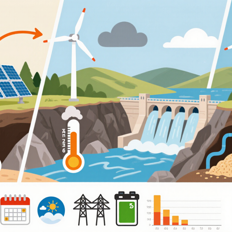 Tipos de energía renovable 2026 ¿qué afecta su rendimiento?