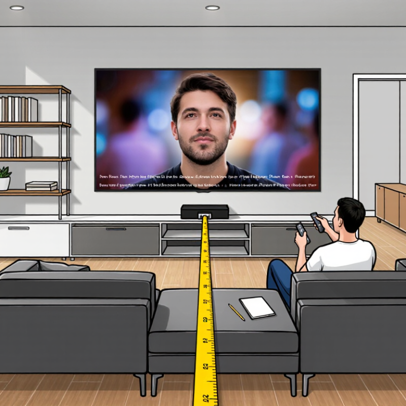 Como definir a distância ideal entre sofá e TV em 2026?