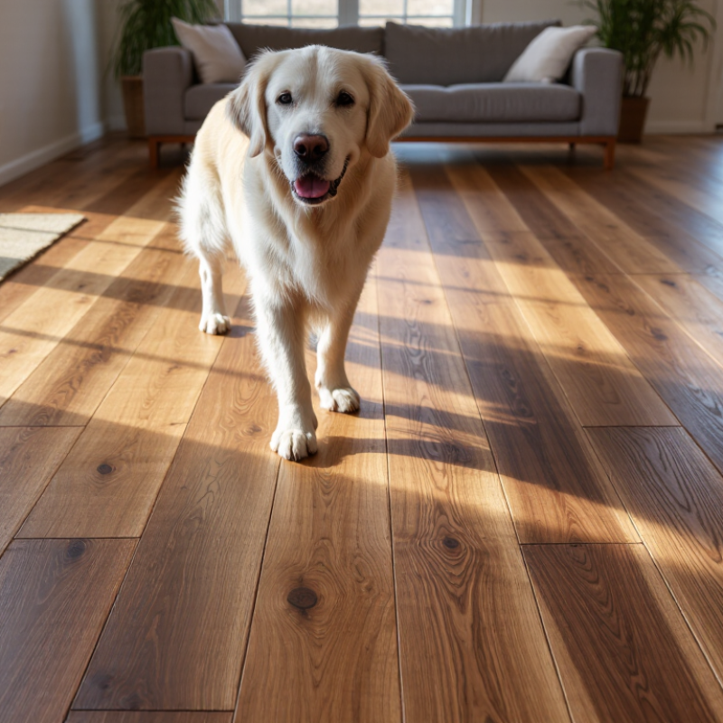 Why Is Hickory the Best Wood Flooring for Large Dogs?