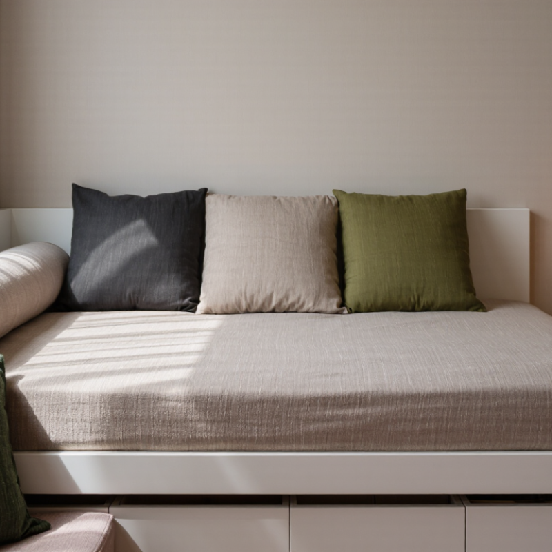 Why Style a Dorm Bed to Look Like a Couch?