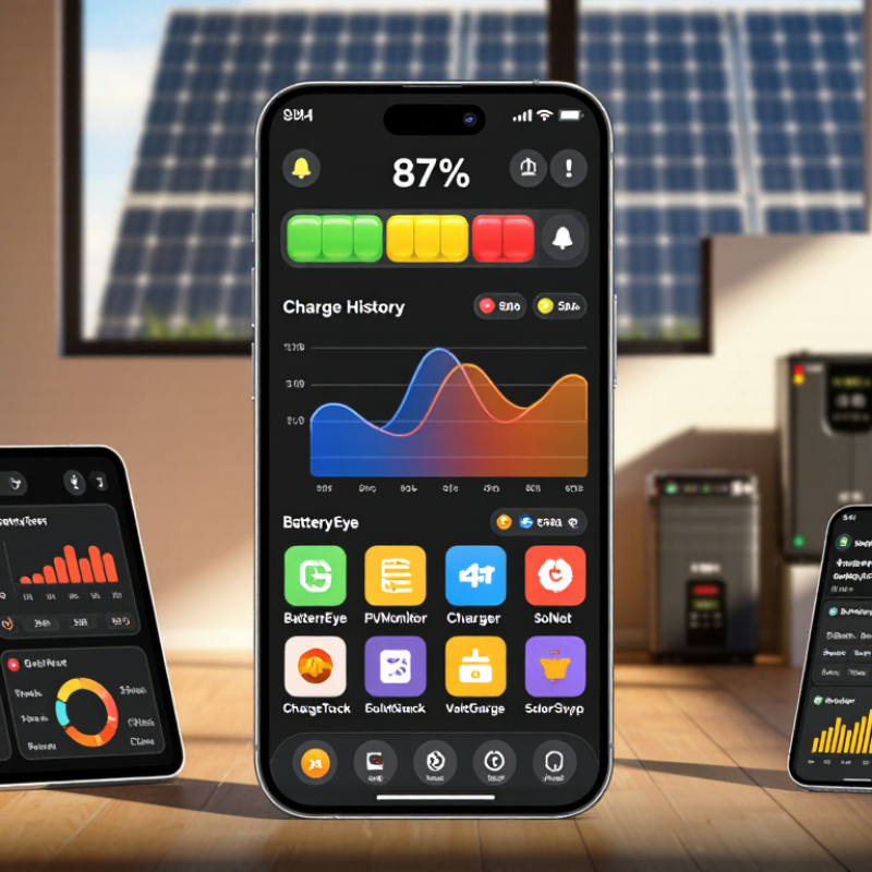 ¿Top 10 aplicaciones para monitorear la carga de baterías solares?
