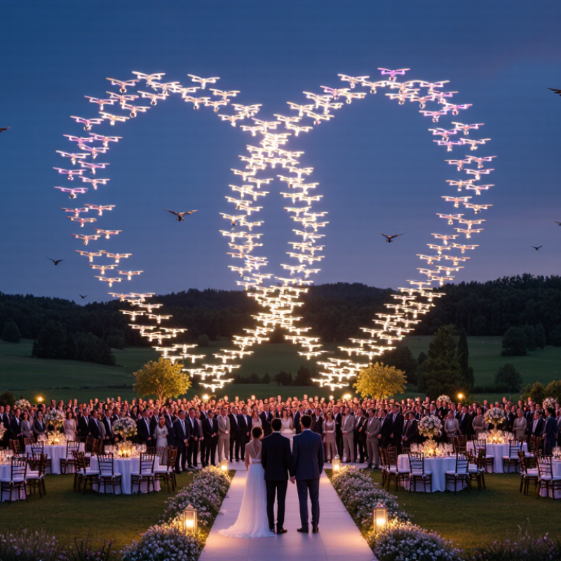 How to Plan a Wedding Drone Show?