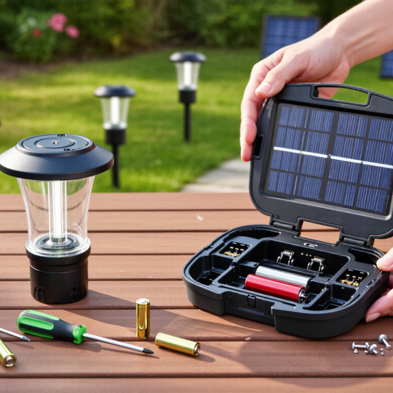 How to Replace the Battery in a Solar Garden Light?