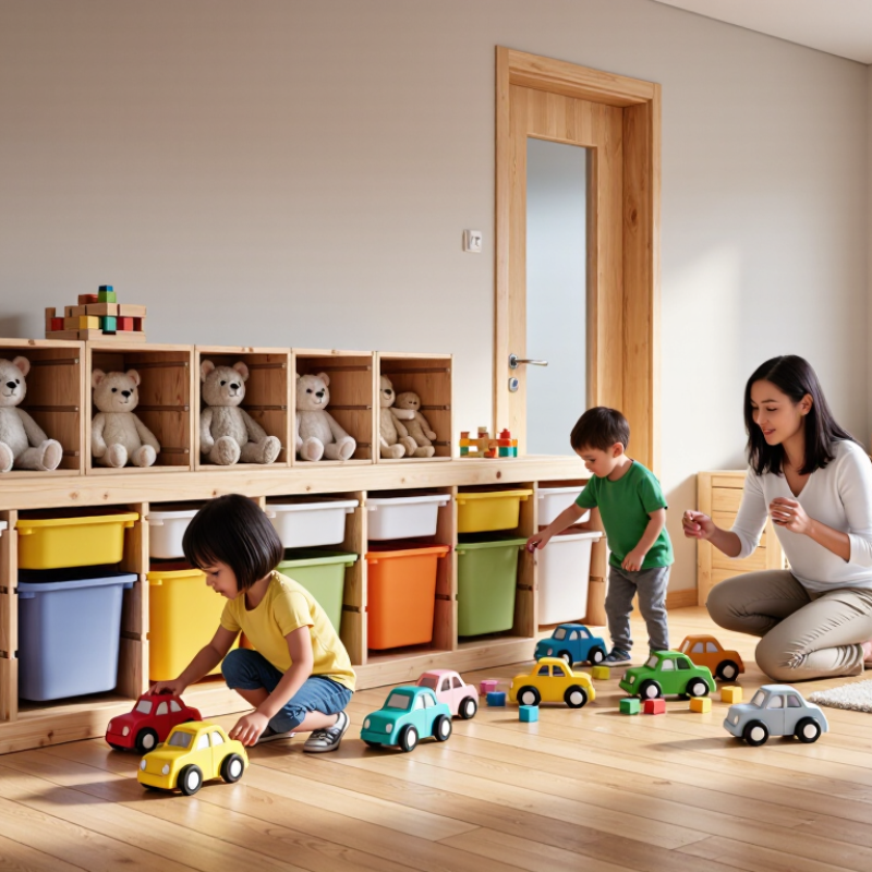 How to Teach Kids to Clean Up with a Toy Storage Cabinet