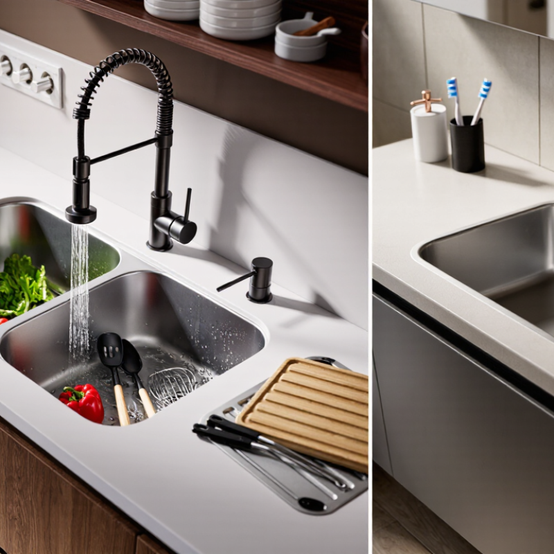 How to Choose Stainless Steel Kitchen and Bathroom Sinks