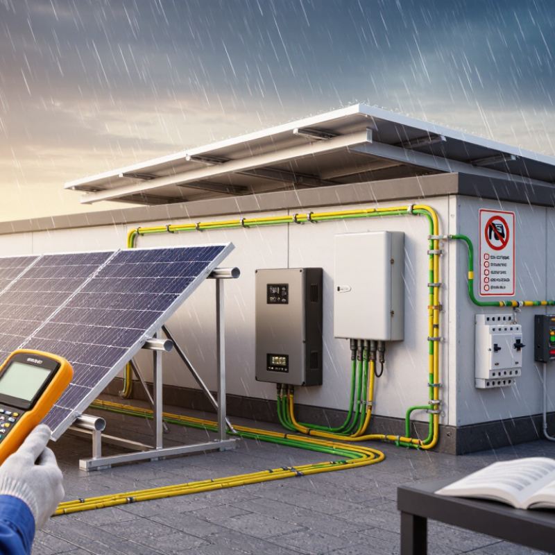Como aterrar um sistema de energia solar com segurança em 2026?