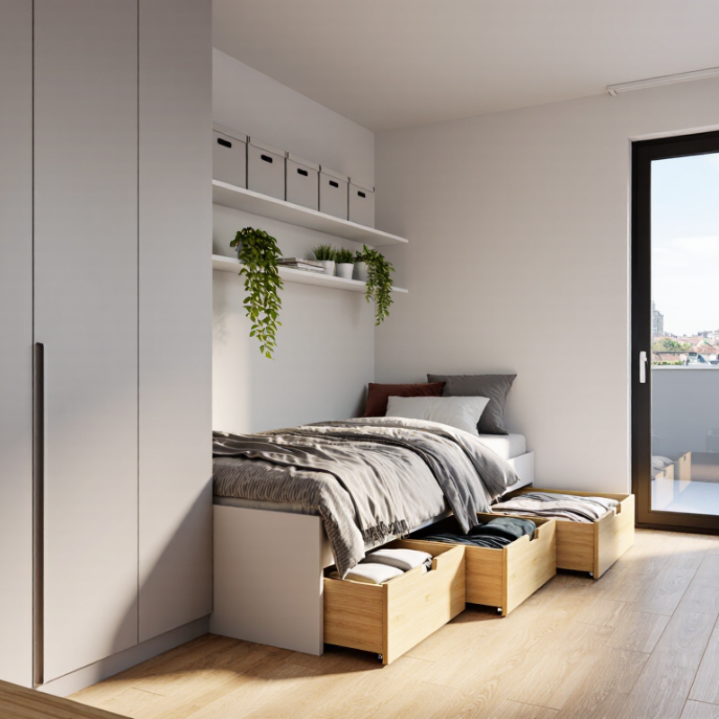 China Top 10 Small Bedroom Storage Ideas to Maximize Space
