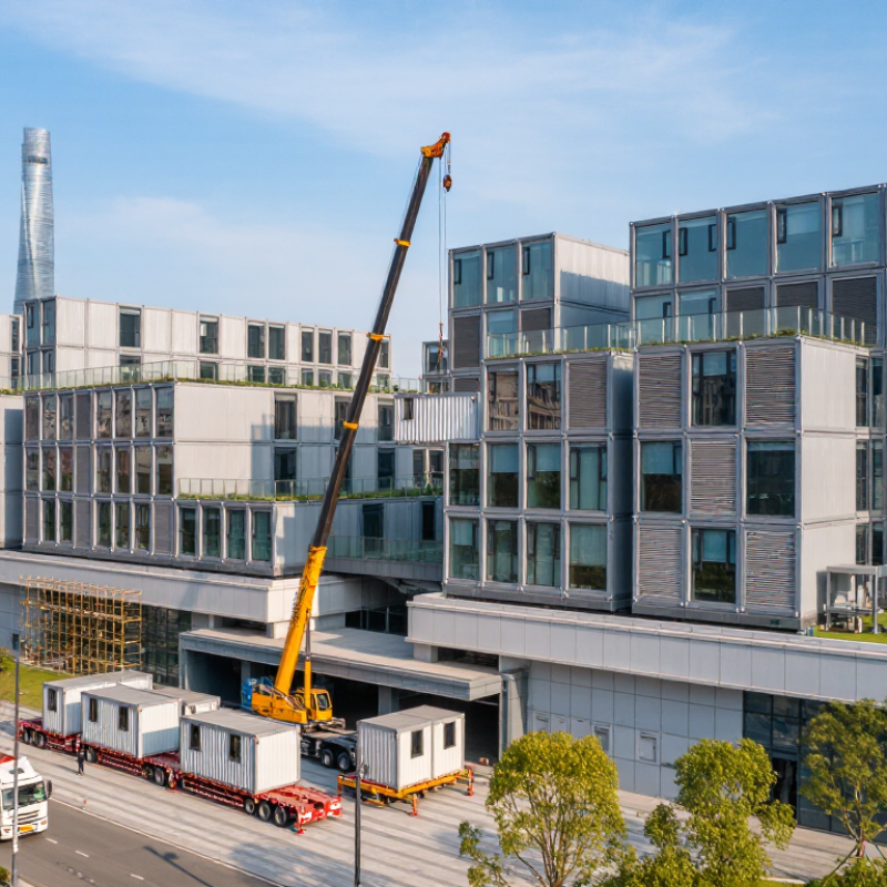 Como projetar um edifício comercial modular na China?