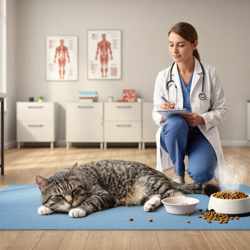 ¿Cómo estimular el apetito de un gato anciano enfermo?