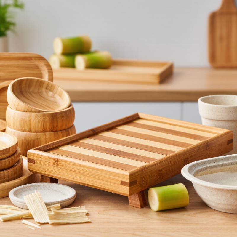 What Are Bamboo Dishes Made Of?