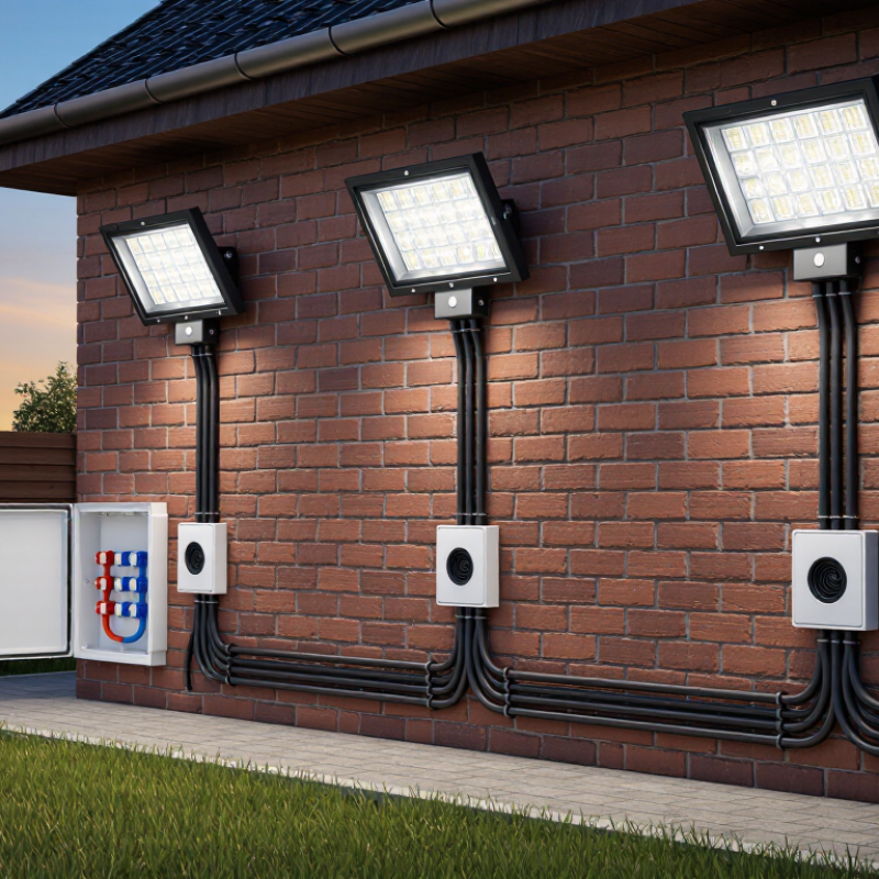 How to Wire Multiple Outdoor Flood Lights in Series?