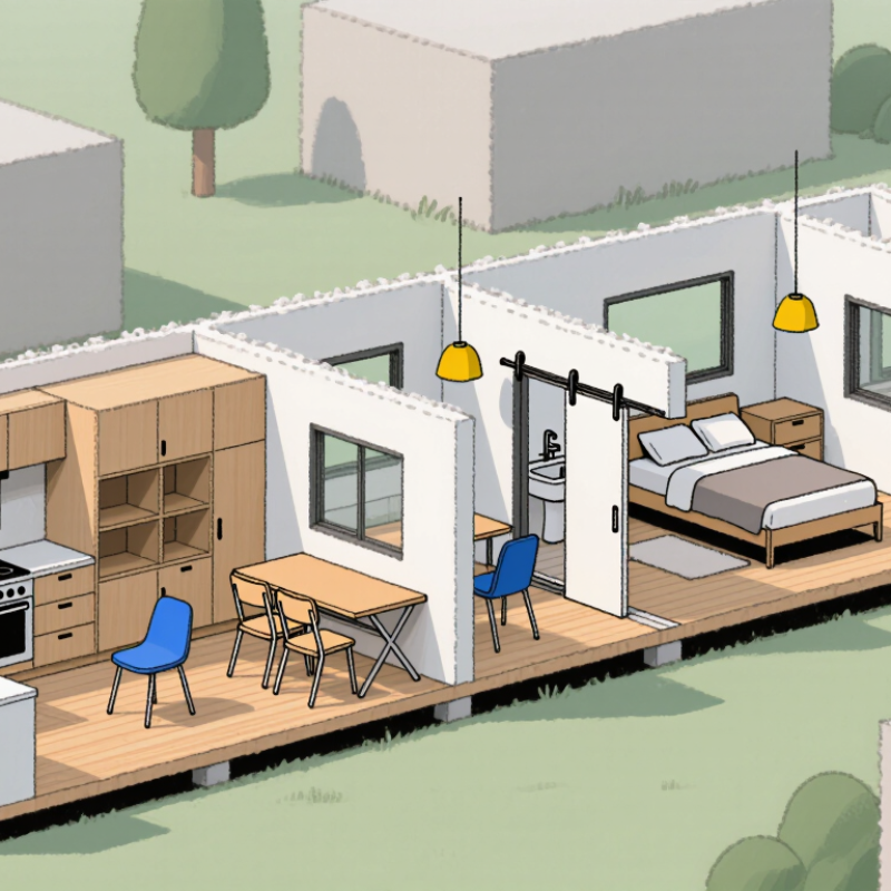 ¿Cómo diseñar una casa modular pequeña y funcional?