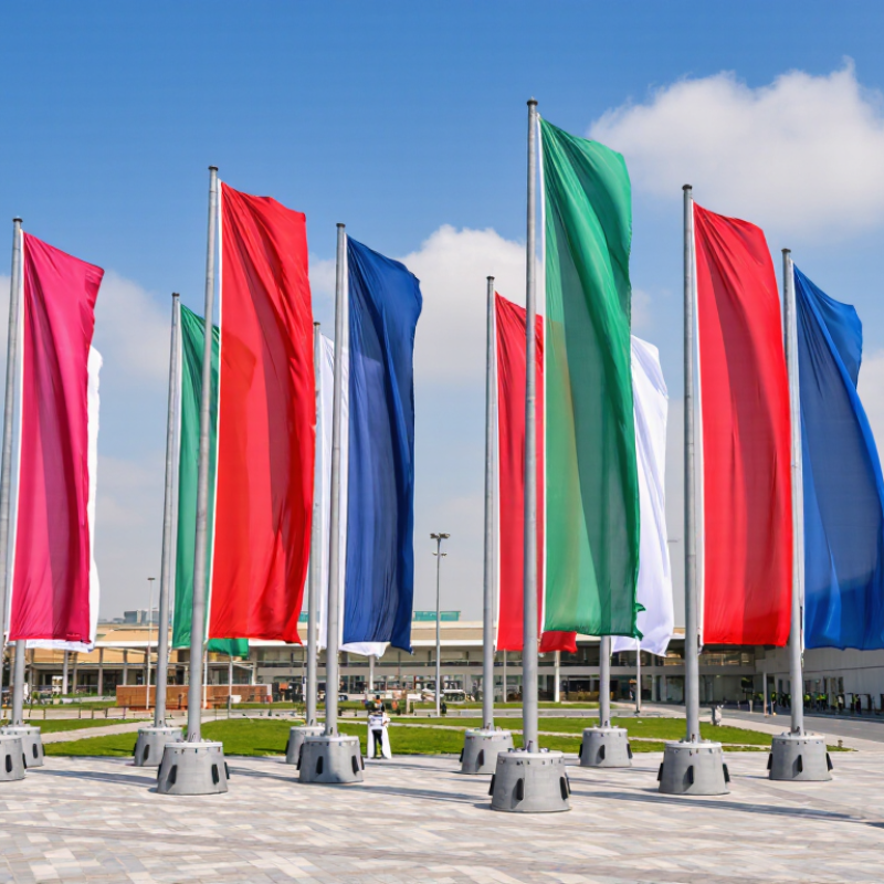 China Top Outdoor Giant Pole Flag Banner Manufacturers