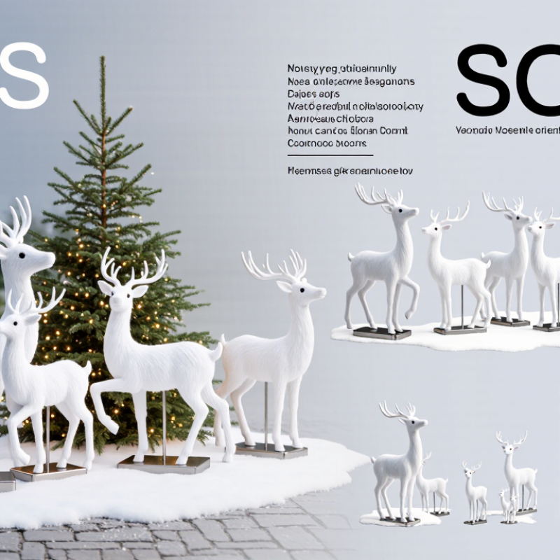 2026 Best White Christmas Deer Decorations for Global Buyers