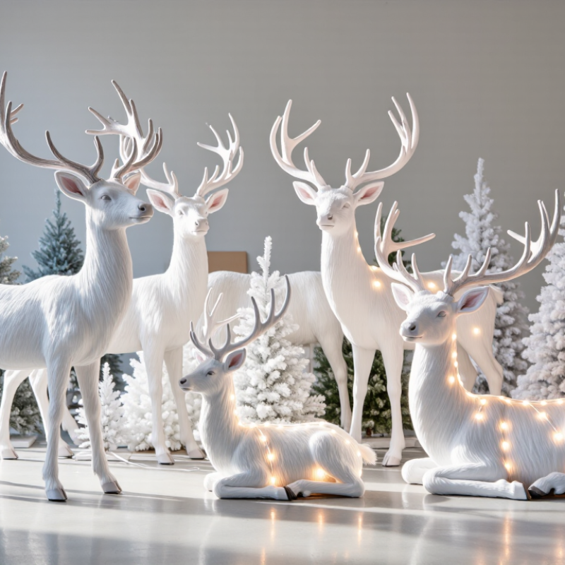 China Top White Christmas Deer Supplier for Buyers