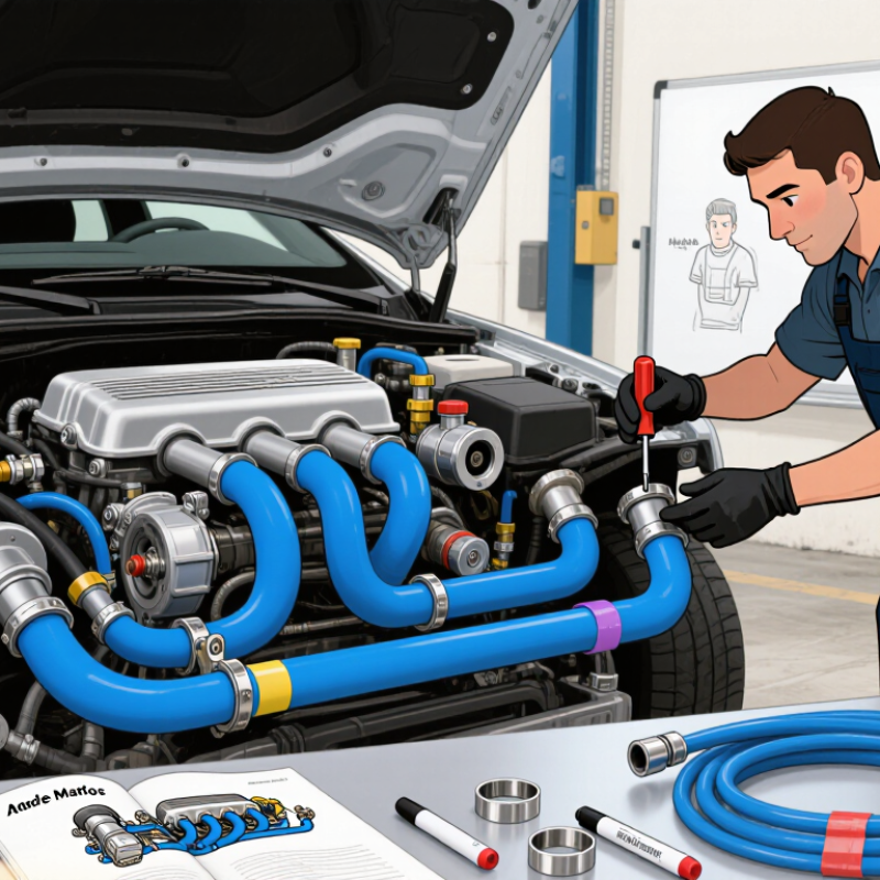 Como instalar mangueiras descartáveis ​​de silicone no motor?