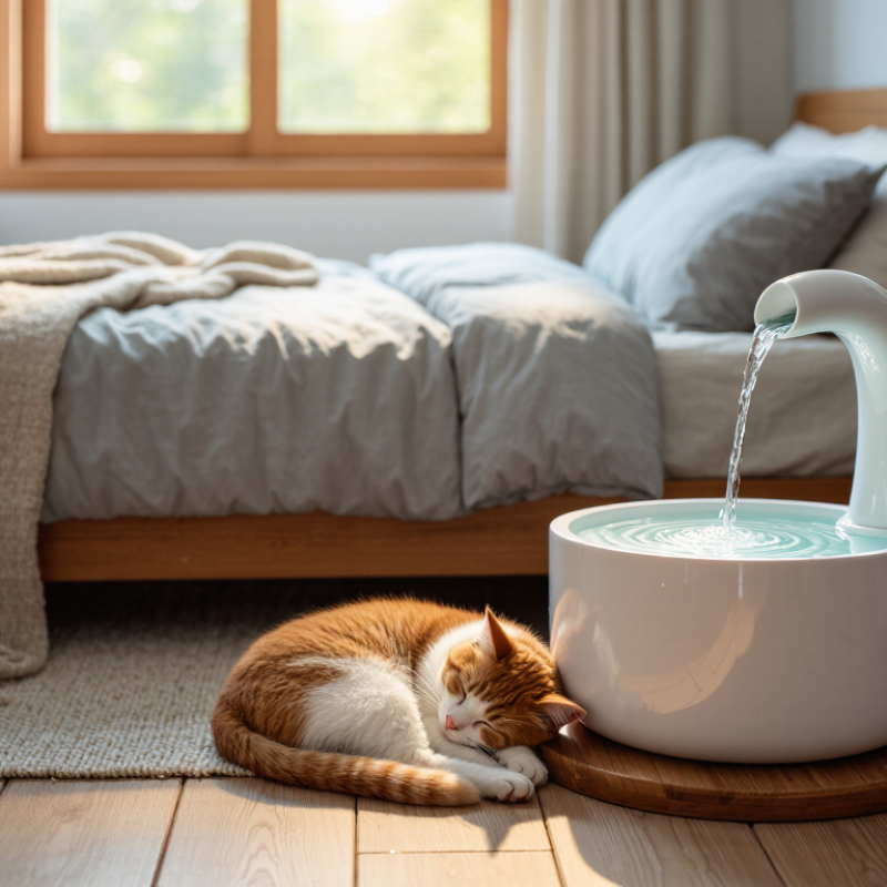 Why Is a Quiet Cat Fountain Better for Bedrooms?