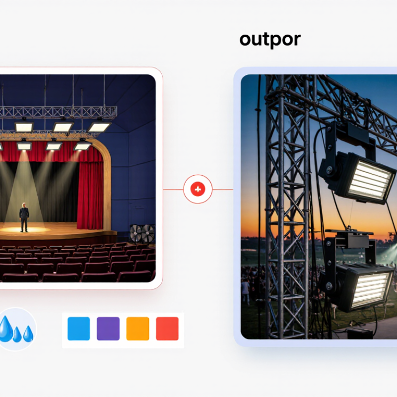 How to Choose Indoor or Outdoor LED Stage Lights