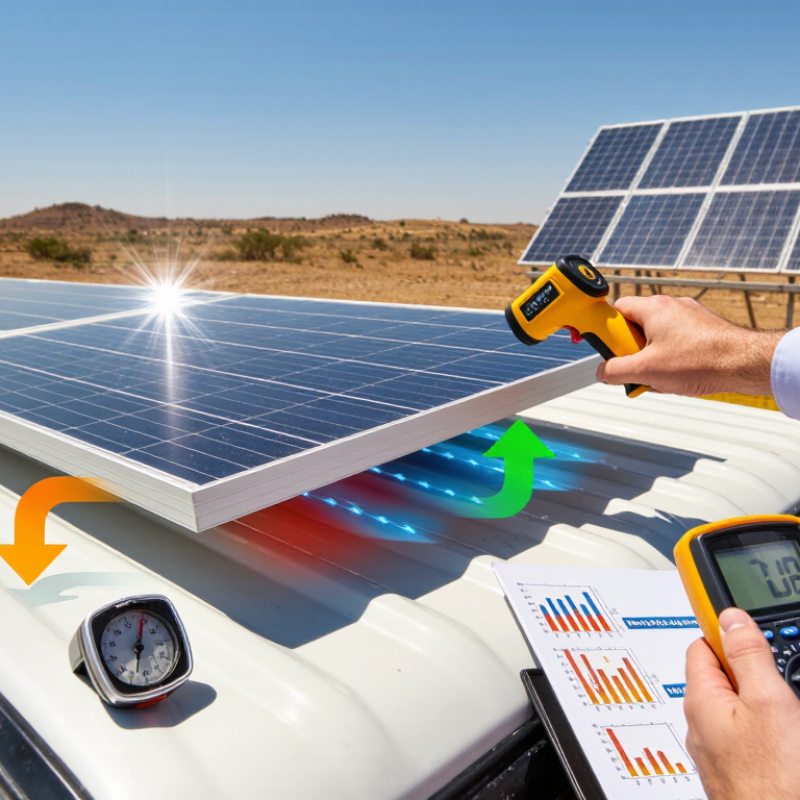 Rinden bien los paneles solares flexibles con calor?