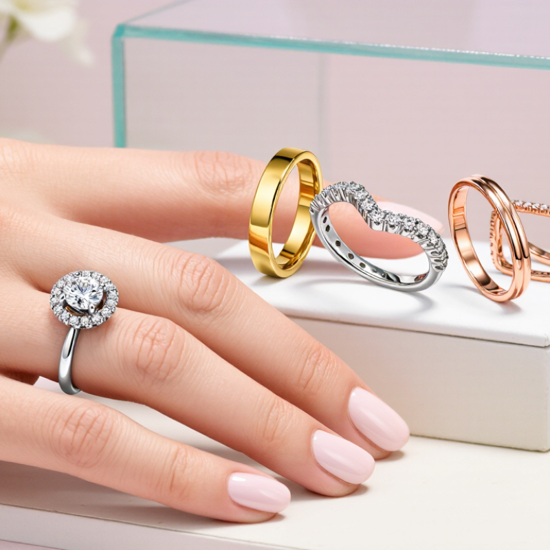 How to Choose a Wedding Band for a Halo Ring?