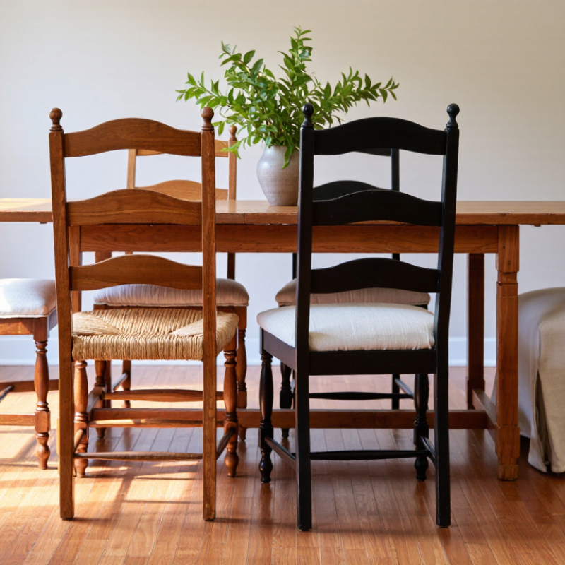 How to Update Old Dining Chairs Without Reupholstering?