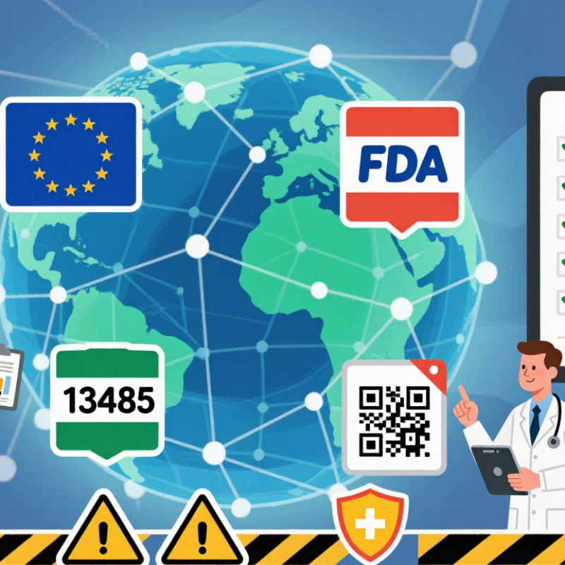 Como garantir a conformidade com as normas médicas globais?