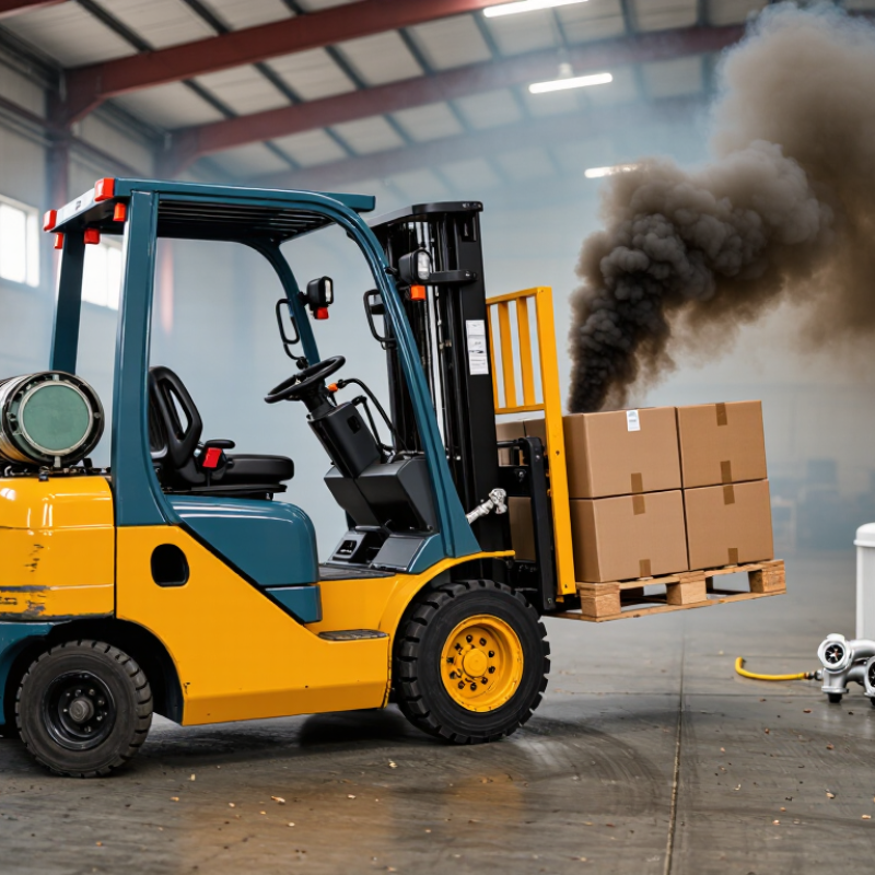 2026 Top Forklift Black Smoke Causes Under Heavy Load?