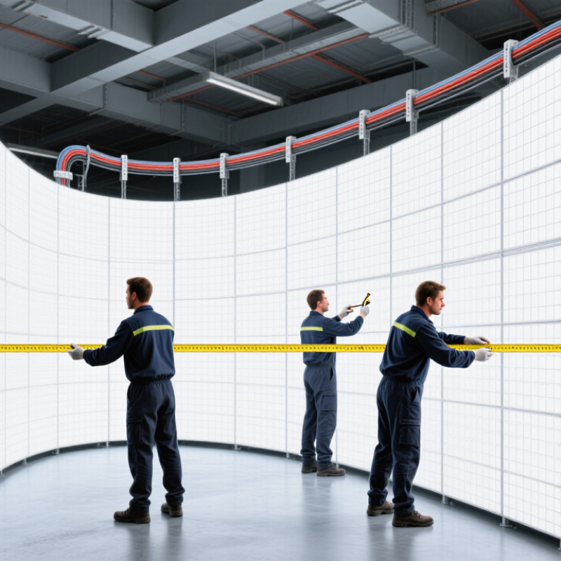 How to Install Curved LED Walls Step by Step