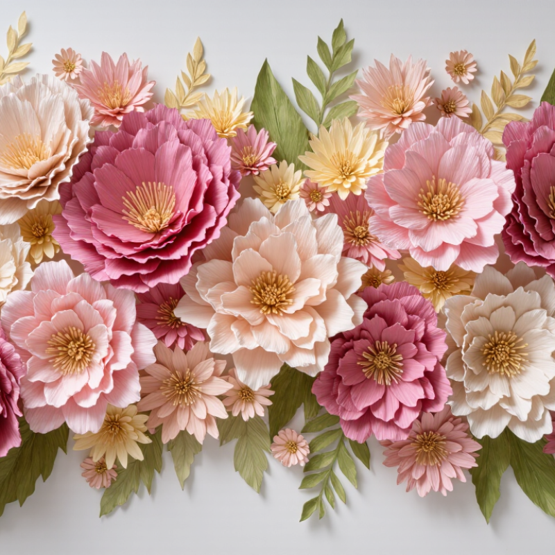 How to Create a 3D Paper Flower Wall Art Backdrop?