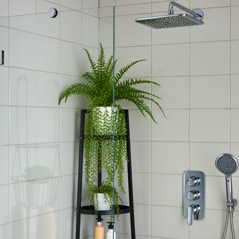 How to Put Artificial Plants in a Real Shower?