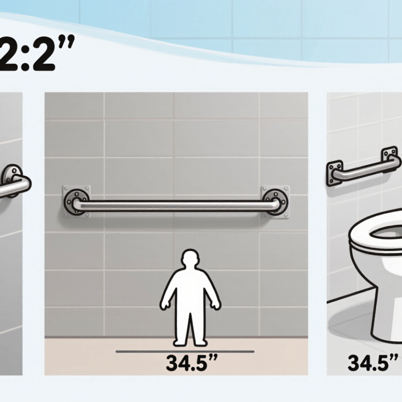 5 Best Standard Disability Grab Bar Heights?