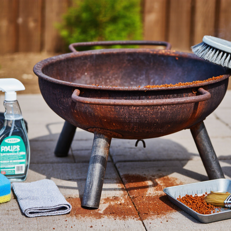 How to Remove Rust from a Fire Pit?