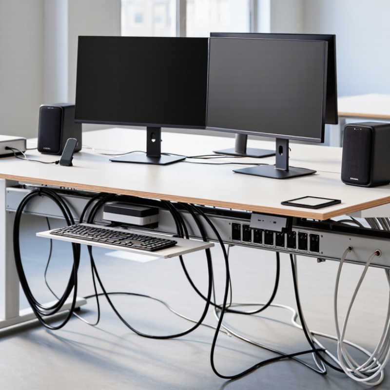 Why Choose a Desk Cable Management Tray for Your Office?