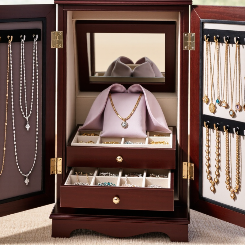 5 Best Ways to Organize Necklaces in a Jewelry Armoire?
