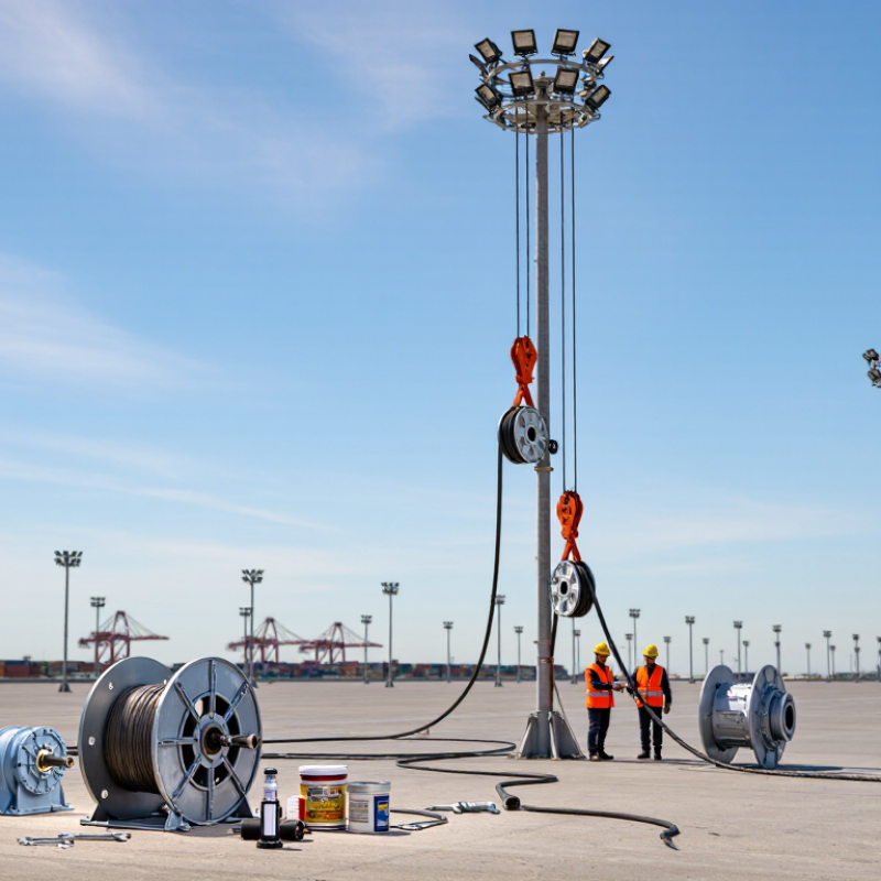 What Is a High Mast Lowering System and How to Maintain It?