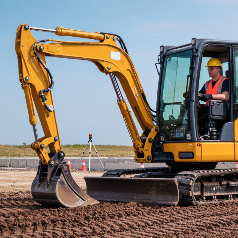 How to Control a Mini Excavator Joystick for Smooth Grading?