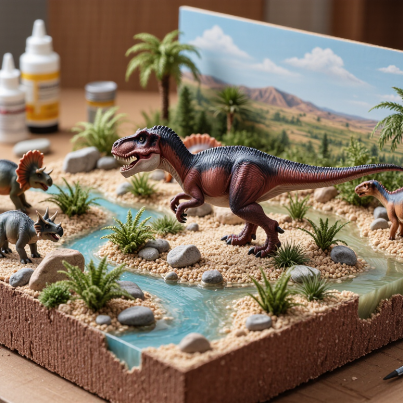 What Is Included in Dinosaur Diorama Supplies?