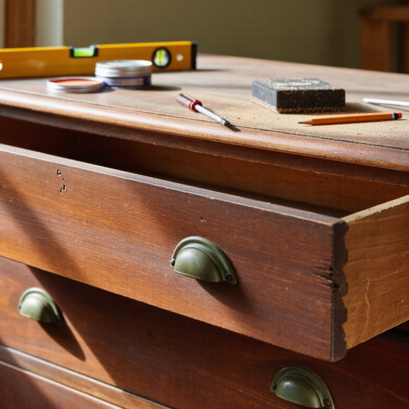 How to Fix a Sticking Wooden Drawer in an Old Dresser