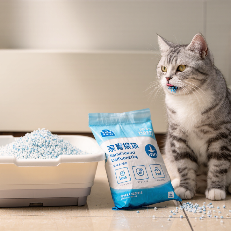 Areia de sílica chinesa para gatos é tóxica se ingerida?