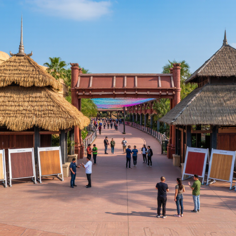 How to Source Theme Park Thatch Globally in 2026?
