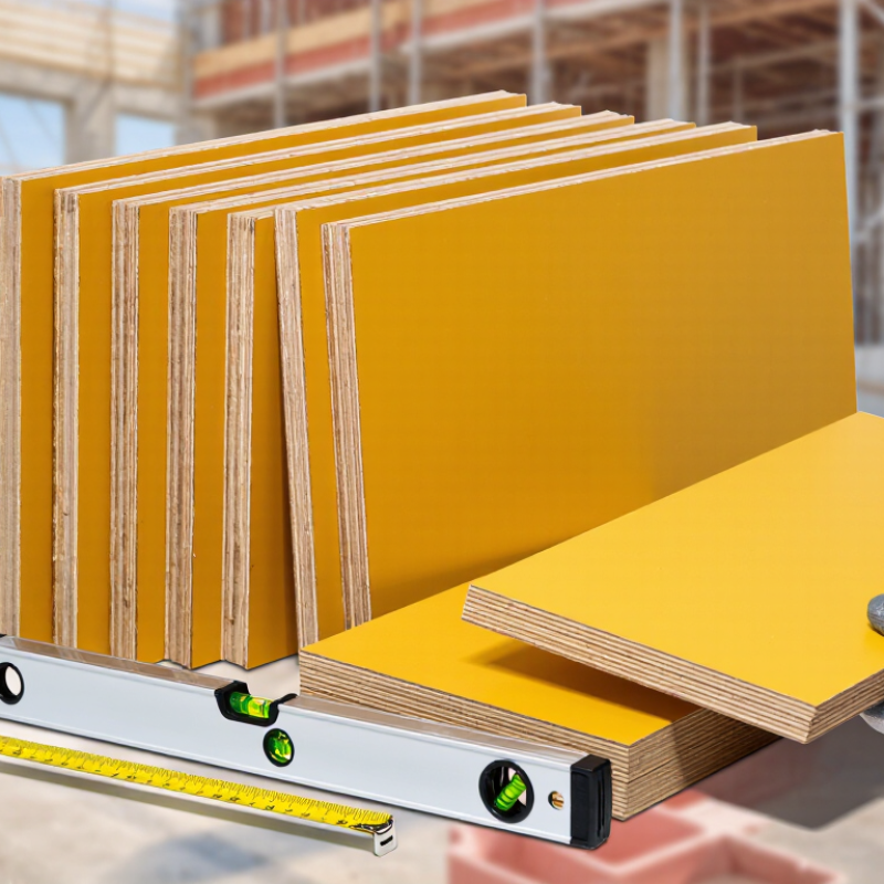 China Best Solid 27mm 3 Layer Yellow Formwork Panel Supplier