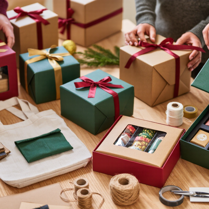 Como criar embalagens disponíveis para kits de presente?