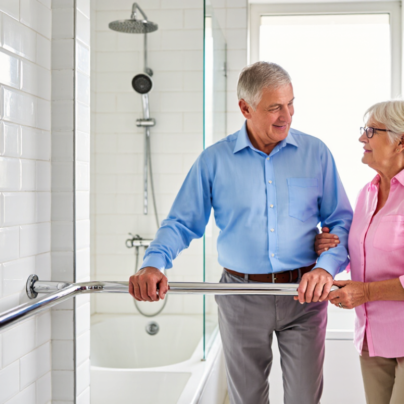 Why Install Safety Grab Bars Without Damaging Bathroom Tiles?