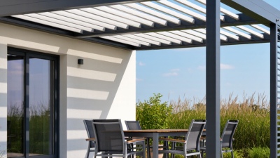 How to Choose an Aluminum Louvered Pergola?