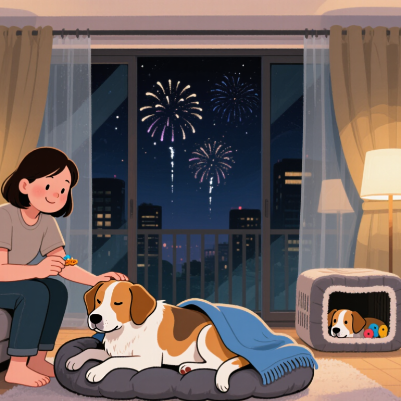 7 dicas para enganar cães durante fogos de artifício?