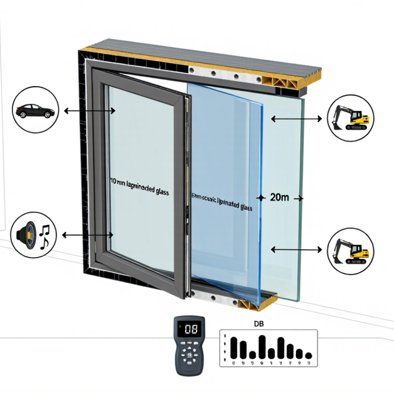 ¿Cómo elegir el grosor de vidrio para ventanas acústicas?