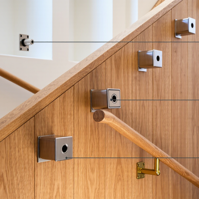 How to Choose Stair Handrail Hardware Design Ideas