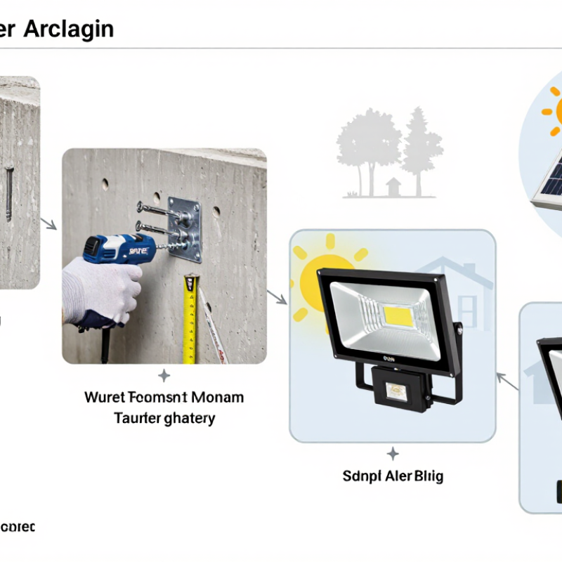 What Is Solar Flood Light Installation on Concrete Walls?